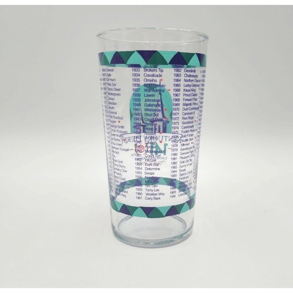 Kentucky Derby 141 Glass 2015 Churchill Downs Collectible With Winners List Mint - Picture 3 of 9